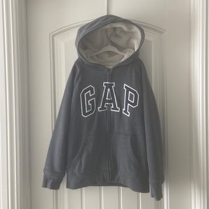 Kids Gap Logo Sherpa Zip Hoodie